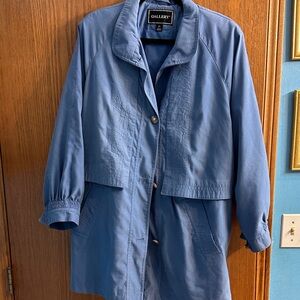 Gallery Women's Trench Coat in Blue